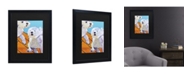 Trademark Global Pat Saunders-White Catch Me Matted Framed Art - 15" x 20"